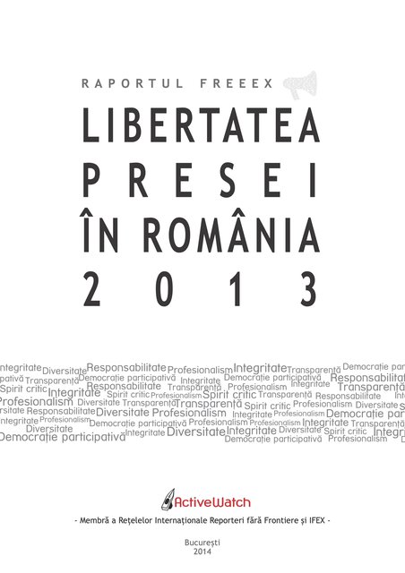 Libertatea presei in Romania 2013