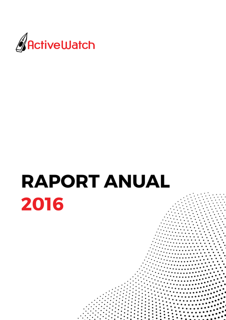 raport anual 2016